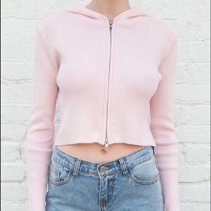 Brandy Melville Arden hoodie in light pink